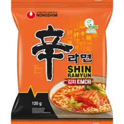 Dekamarkt NongShim Instant noodle soup kimchi aanbieding