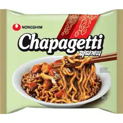 Dekamarkt NongShim Instant noodle soup chapagetti aanbieding