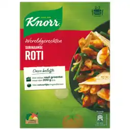 Dekamarkt Knorr Wereldgerecht surinaamse roti aanbieding
