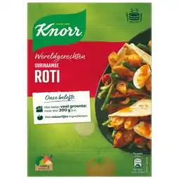 Dekamarkt Knorr Wereldgerecht surinaamse roti aanbieding