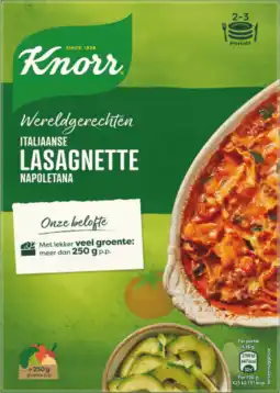 Dekamarkt Knorr Wereldgerecht lasagne napoletana aanbieding