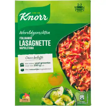 Dekamarkt Knorr Wereldgerecht lasagne napoletana aanbieding