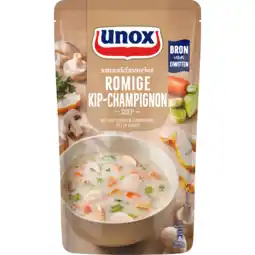 Dekamarkt Unox Soep in zak romige champignonsoep aanbieding