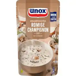 Dekamarkt Unox Soep in zak romige champignonsoep aanbieding