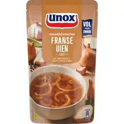 Dekamarkt Unox Soep in zak Franse uiensoep aanbieding