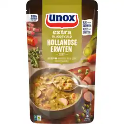 Dekamarkt Unox Soep in zak erwten extra rijkgevuld aanbieding