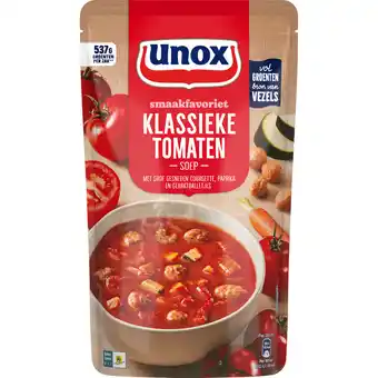 Dekamarkt Unox Soep in zak klassieke tomatensoep aanbieding