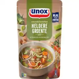 Dekamarkt Unox Soep in zak heldere groentesoep aanbieding