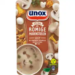 Dekamarkt Unox Soep in zak romige paddenstoelensoep aanbieding