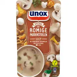 Dekamarkt Unox Soep in zak romige paddenstoelensoep aanbieding