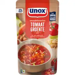 Dekamarkt Unox Soep in zak tomaat groentesoep aanbieding