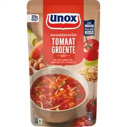 Dekamarkt Unox Soep in zak tomaat groentesoep aanbieding