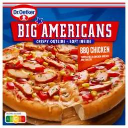 Dekamarkt Dr. Oetker Big Americans pizza bbq chicken aanbieding