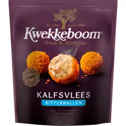 Dekamarkt Kwekkeboom Kalfsbitterballen voor in de oven 12 stuks aanbieding