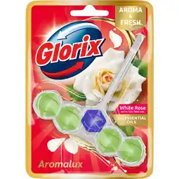 Dekamarkt Glorix Toiletblok aroma white roses&tea tree oil aanbieding