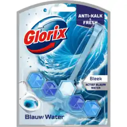 Dekamarkt Glorix Toiletblok blauw water turquoise aanbieding
