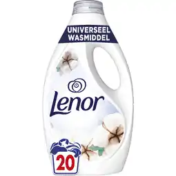 Dekamarkt Lenor Wasmiddel vloeibaar katoen 20 wasbeurten aanbieding