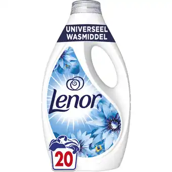 Dekamarkt Lenor Wasmiddel vloeibaar zeebries 20 wasbeurten aanbieding