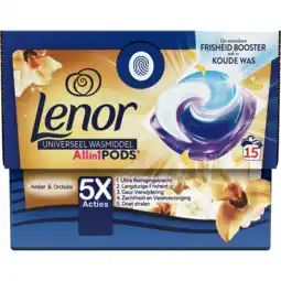 Dekamarkt Lenor Vloeibaar wasmiddel all-in-1 pods gouden orchidee aanbieding