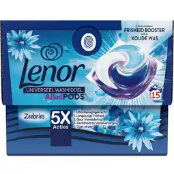 Dekamarkt Lenor Vloeibaar wasmiddel all-in-1 pods zeebries aanbieding