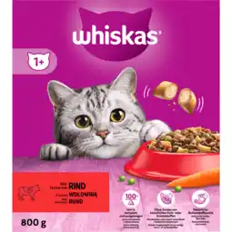 Dekamarkt Whiskas Kattenvoer adult rund aanbieding