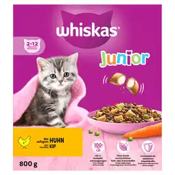 Dekamarkt Whiskas Kattenvoer junior kip aanbieding