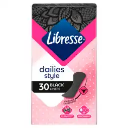 Dekamarkt Libresse Inlegkruisjes normal black aanbieding