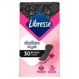 Dekamarkt Libresse Inlegkruisjes normal black aanbieding