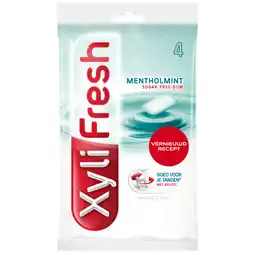 Dekamarkt Xylifresh Mentholmint 4 stuks aanbieding