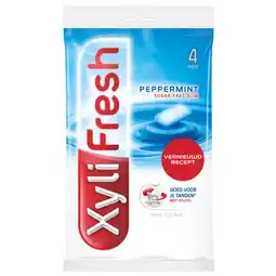 Dekamarkt Xylifresh Peppermint 4 stuks aanbieding