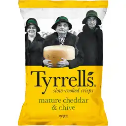 Dekamarkt Tyrrells Chips mature cheddar aanbieding