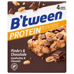 Dirk Hero Btween proteinreep pinda & chocolade 4 stuks aanbieding