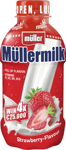 Dirk Müller Müllermilk aardbei aanbieding