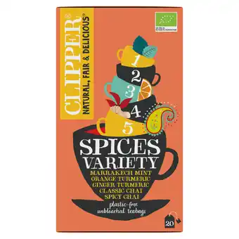 Dirk Clipper Bio kr.thee var.box spices 20 zk aanbieding