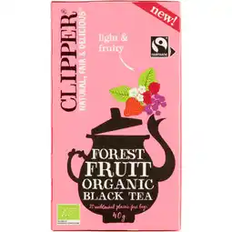 Dirk Clipper Zwarte thee forest fruit 20 zk aanbieding
