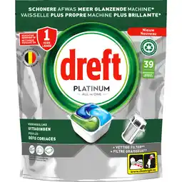 Dirk Dreft Vaatwastabletten platinum all-in-1 orig. 39 st aanbieding