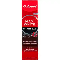 Dirk Colgate Tandpasta max white charcoal aanbieding