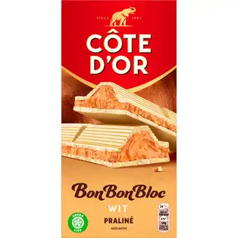 Dirk Côte d'Or Bonbonbloc praline wit aanbieding