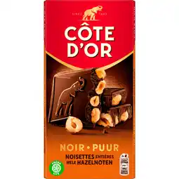 Dirk Côte d'Or Bloc chocoladereep puur hazelnoten aanbieding