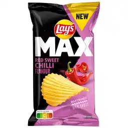Dirk Lay's Ribbelchips max red sweet chilli aanbieding