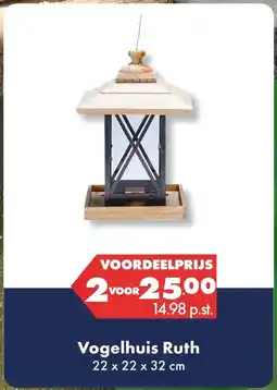 Huisdier Voordeelshop Vogelhuis Ruth aanbieding