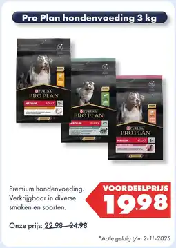 Huisdier Voordeelshop Pro Plan hondenvoeding aanbieding