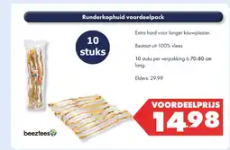 Huisdier Voordeelshop Runderkophuid voordeelpack aanbieding