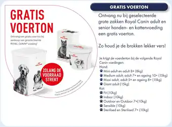Huisdier Voordeelshop Gratis voerton aanbieding