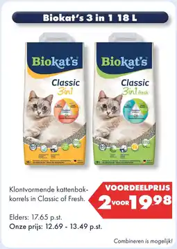 Huisdier Voordeelshop Biokat's 3 in 1 aanbieding