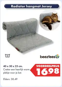 Huisdier Voordeelshop Radiator hangmat Jersey aanbieding