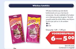 Huisdier Voordeelshop Whiskas Catsticks aanbieding