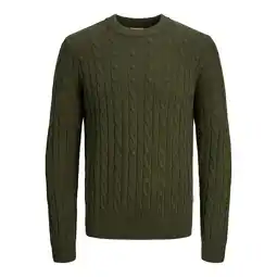 ANWB Jack & Jones Heren Ross Knit Crew Neck Groen aanbieding