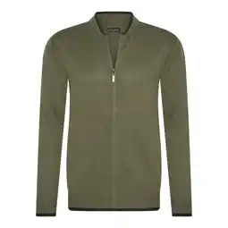ANWB Cappuccino Italia Heren Full Zip Cardigan Groen aanbieding