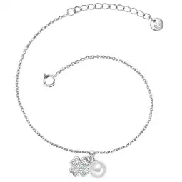 Douglas Glanzstücke München Armband Klavertje vier van Sterling zilver in Zilver aanbieding